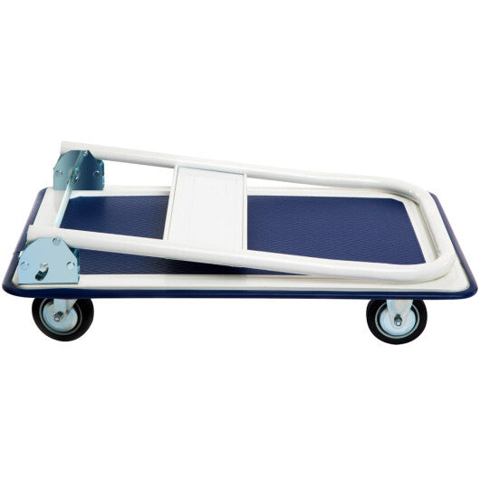330lbs Platform Cart Dolly Foldable Push Hand Iron