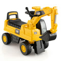 Licensed Caterpillar Kids Ride-On Digger Yellow