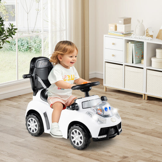 3-in-1 Push Car for Toddler Stroller Sliding Walking Car for Boys and Girls - White