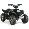 Costway 6V Kids Electric Quad ATV 4 Wheels Ride On Toy Toddlers Forward&Reverse Black