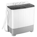 p-in-1 Portable 22lbs Capacity Washing Machine with Timer Control-Gray