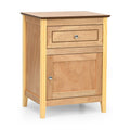 2-Tier Accent Table with Spacious Tabletop-Natural