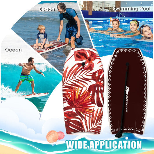 Costway 37 Inch Lightweight Surfboard With Fin EPS Core for Kids and Adults-M