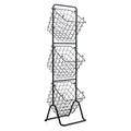 3-Tier Fruit Basket Stand with Adjustable Heights