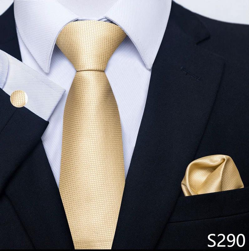 Men's Creative All-match Business Formal Wear Tie Scarf Cufflink Set