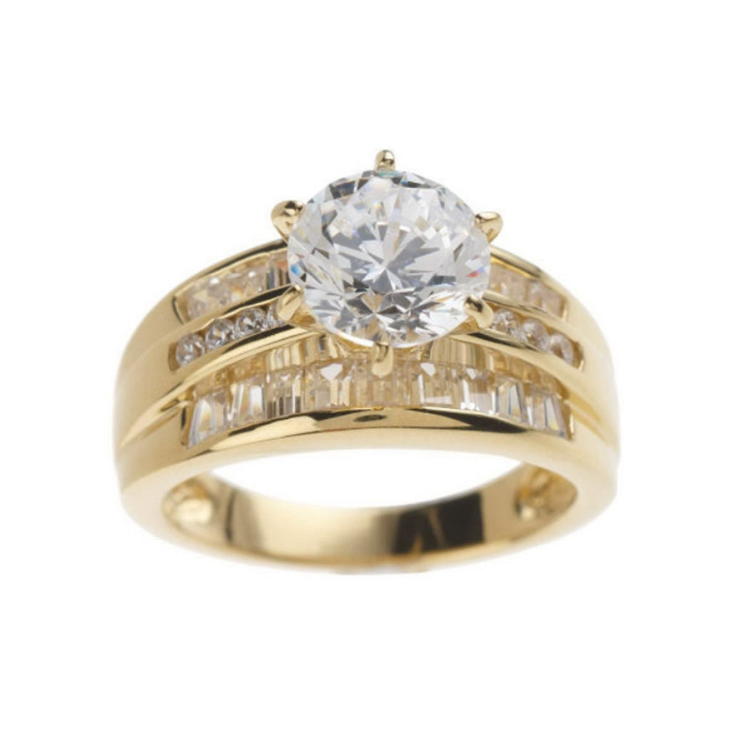 Retro Ring Luxury Exaggerated Zircon Ring Jewelry