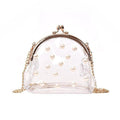 Pearl Jelly Chain Messenger Bag Women