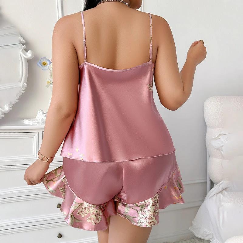 European And American Style Plus Size Printed Pajamas Fashion