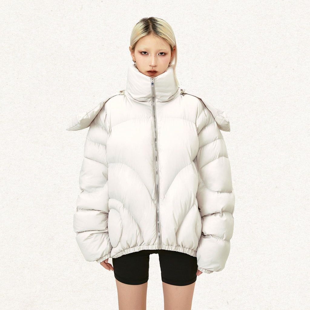 Profile Coat Detachable Hat Collar Thickened Cotton Padded Coat