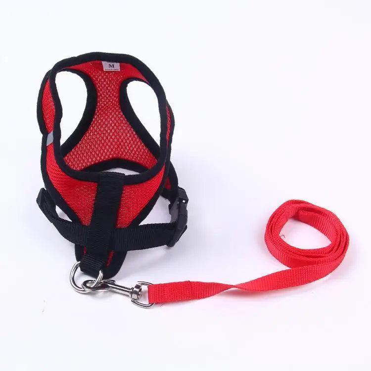 Adjustable Dog Harness No-Pull Pet Harness Soft Padded Dog Vest Reflective No-Choke Pet Vest With Easy Control Handle