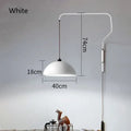 Adjustable nordic pendant wall lamp red dome light for kitchen island