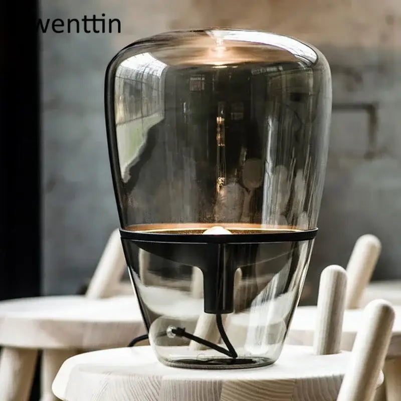 DecorBites™ Glass Balloons LED Table Lamp for Home Decor and Bedroom Lighting