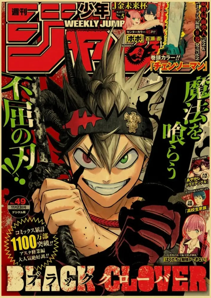 Teal and silver chainsaw man anime poster collection for bedroom