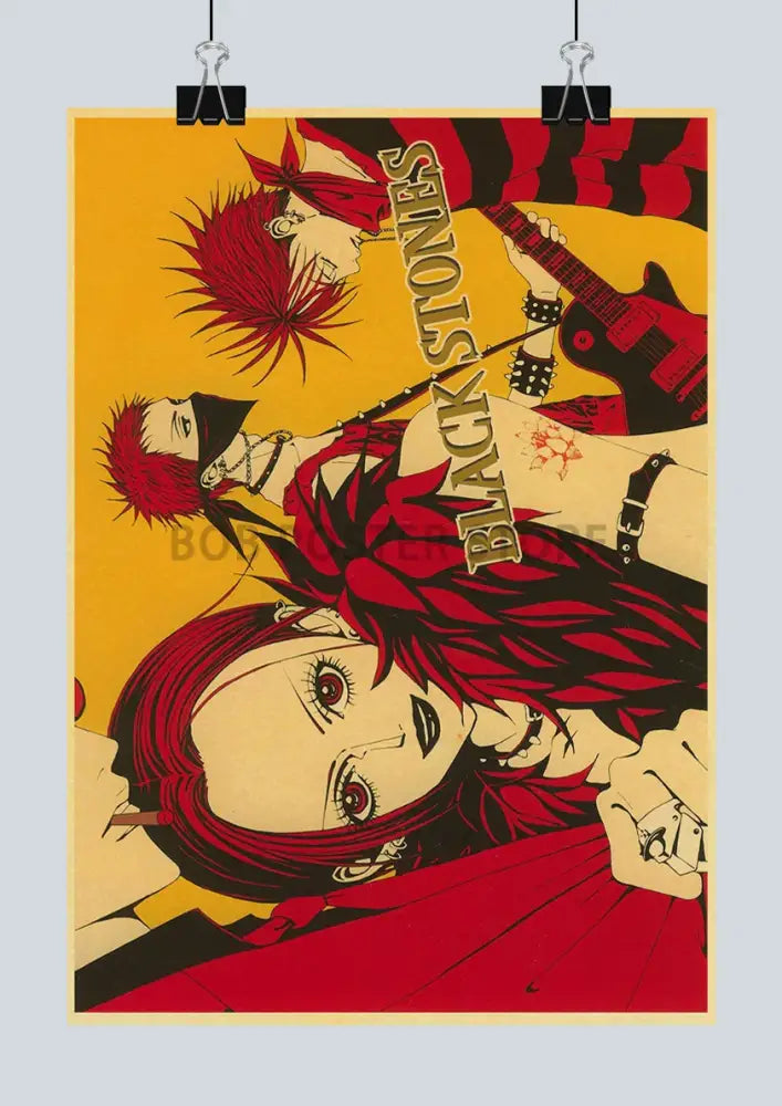 Retro nana kraft paper anime posters bedroom wall art decor