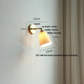 Antique brass and amber glass adjustable wall light bedroom sconce