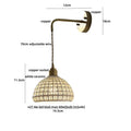 DecorBites™ Ceramic LED Wall Lights with Pull Chain Switch for Restaurant and Bedside
