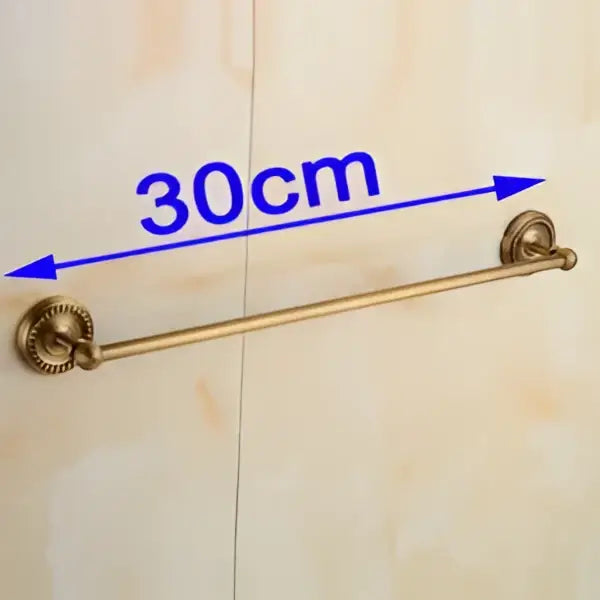 DecorBites™ Brass Single Towel Bar in Antique Finish for Stylish Bathroom Décor