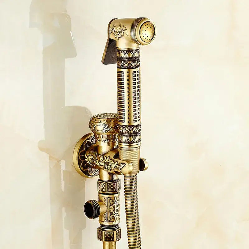 DecorBites™ Brass Bidet Shattaf System for Hygienic Washing and Anal Shower