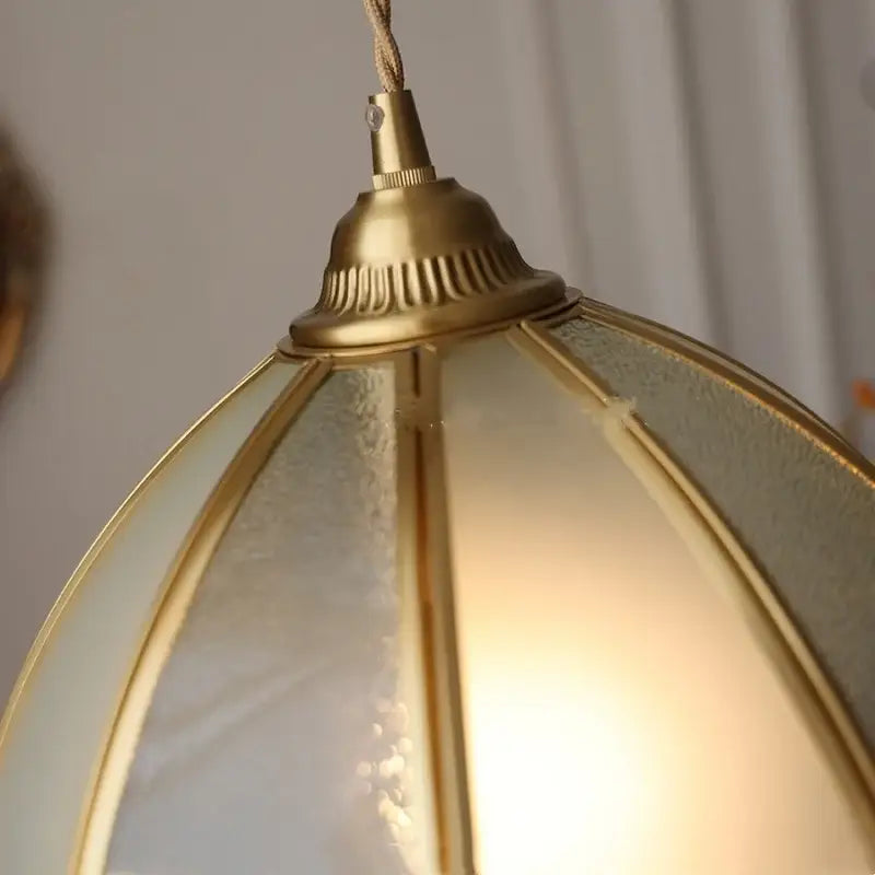DecorBites™ Antique Glass LED Pendant Lamp, Adjustable Loft Kitchen Light Fixture