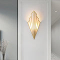 Art deco black and cream led wall lamp bedroom fan sconce