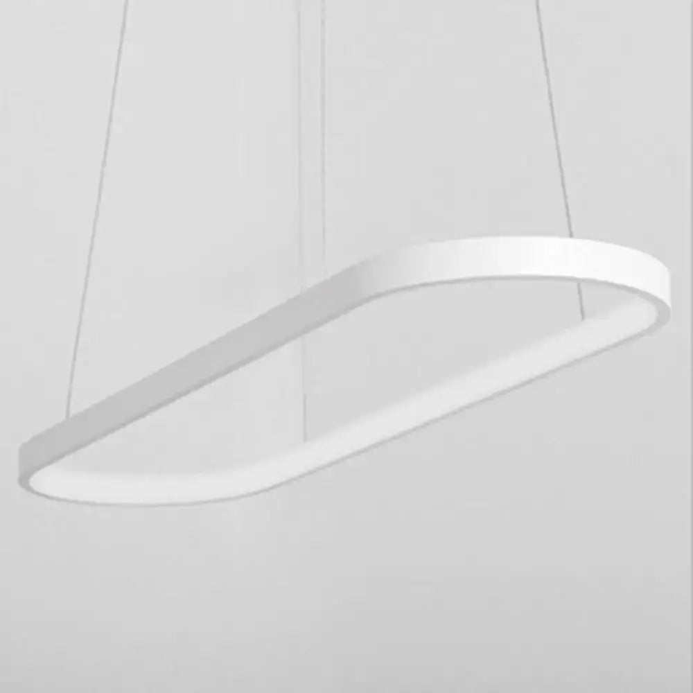 DecorBites™ Artistic Metal Dining Room LED Pendant Light Fixture with Flowing Shapes
