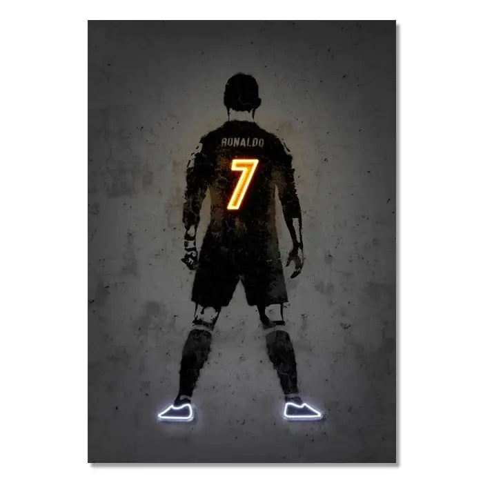 Modern basketball pop art style wall art bedroom neon print