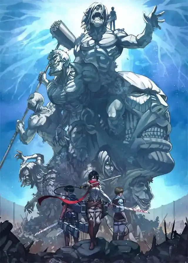 Attack on titan final season bedroom wall art poster