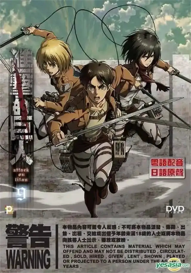 Attack on titan final season black & gray kids room soldier poster