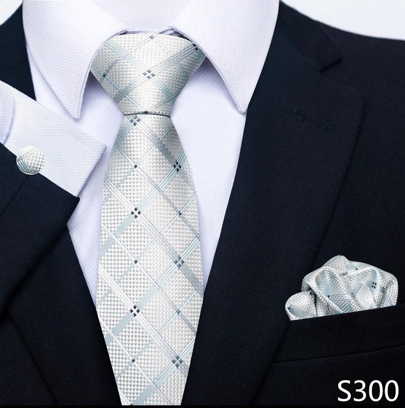 Men's Creative All-match Business Formal Wear Tie Scarf Cufflink Set