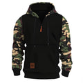 Men's Hooded Camouflage Zipper Sweater