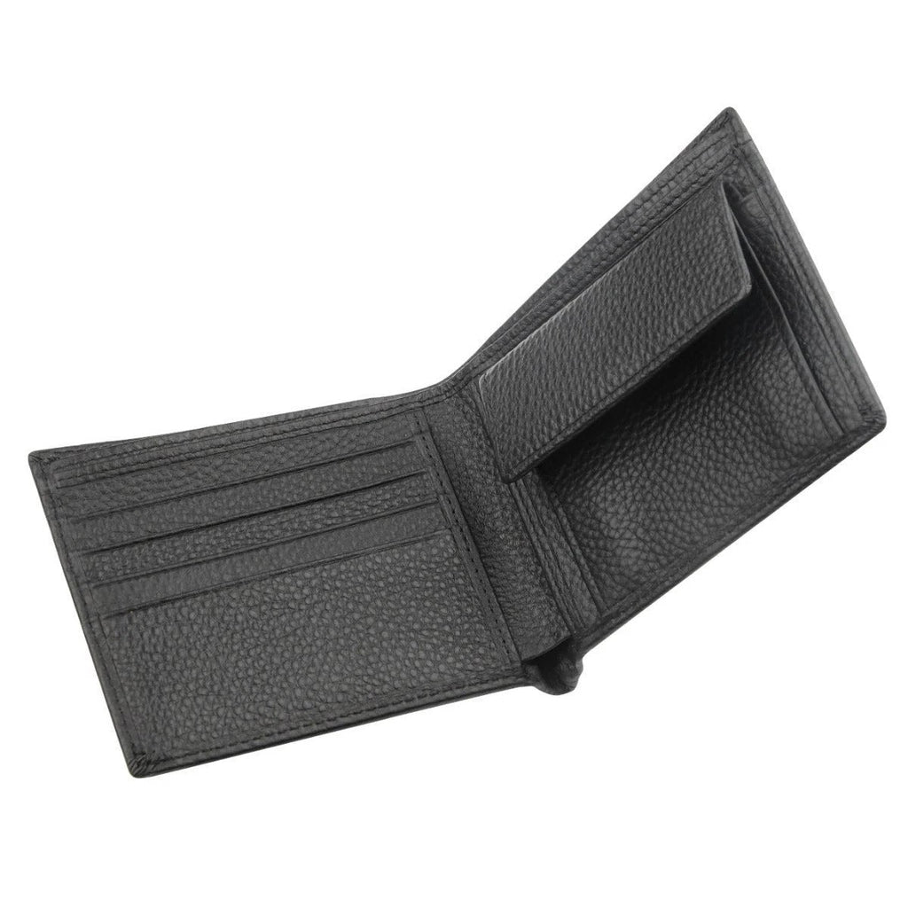 Men's Anti-Scanning RFID High-Capacity Credit Card Holder Made From First-Layer Cowhide Leather