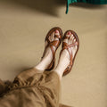 2023 Women's Comfy Flat Leather Roman Sandals