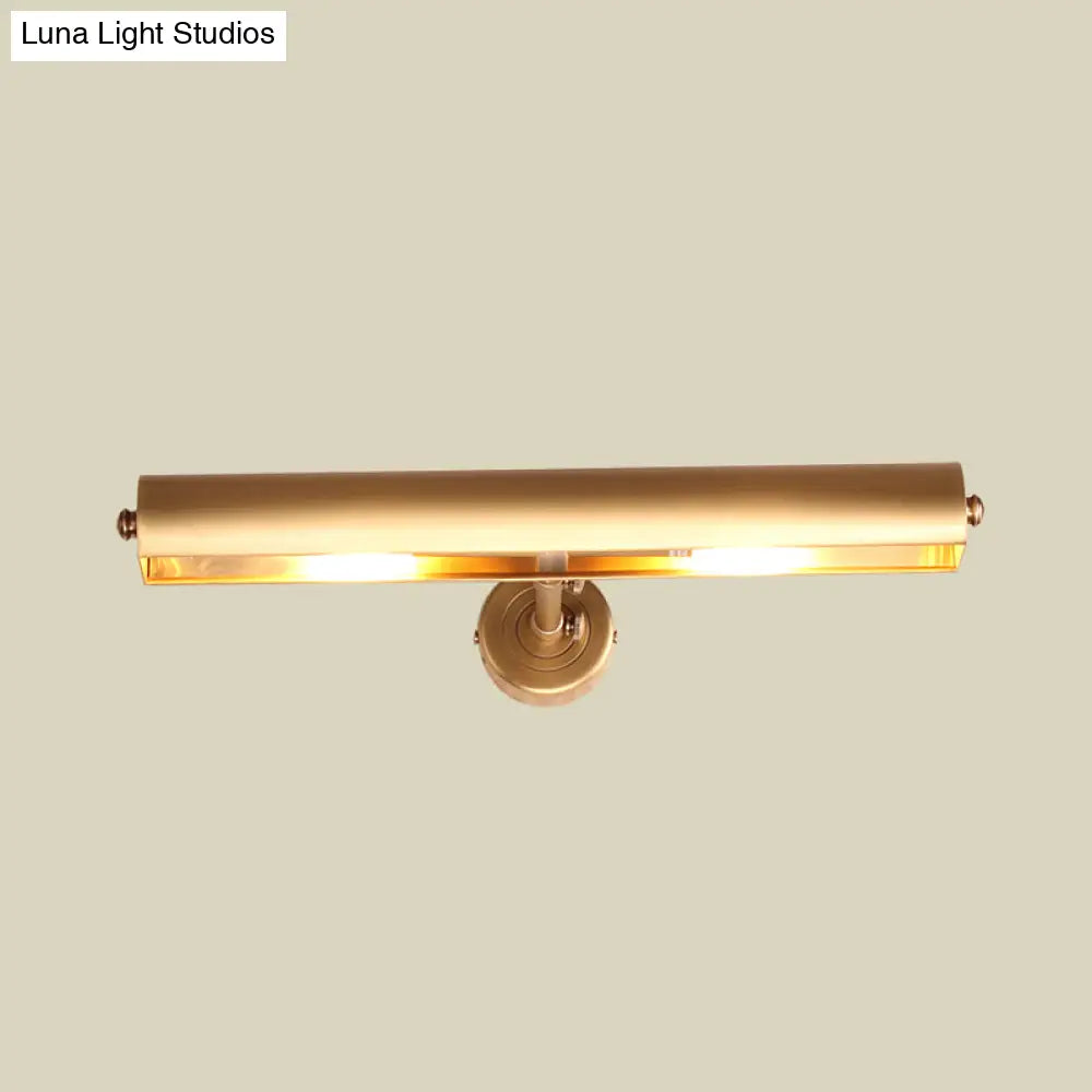DecorBites™ Bathroom Vanity Wall Mount Sconce in Brass with 2 Lights