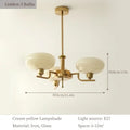 DecorBites™ Bauhaus Glass Pendant Chandelier for Bedroom Living Room Dining Ceiling Lamp