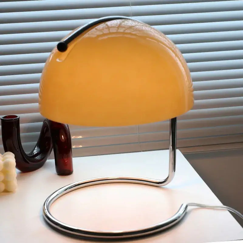 Bauhaus mushroom modern chrome desk lamp with fireless aromatherapy bedroom light