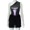 Feather Suit Skirt European Beauty Bodysuit