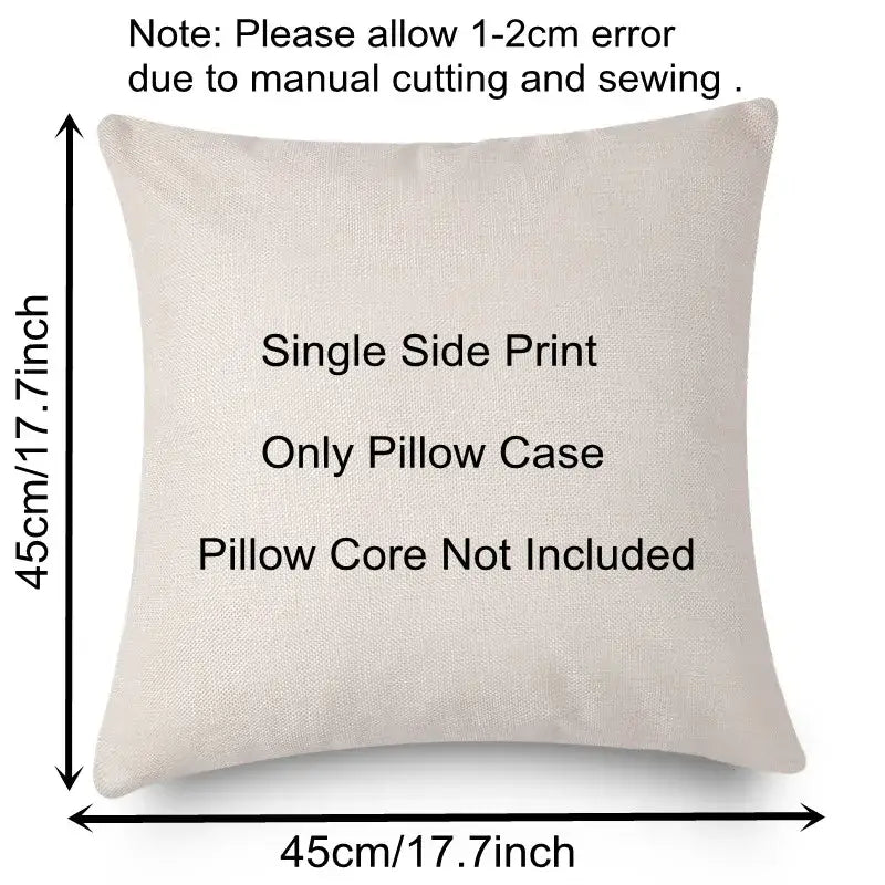 DecorBites™ Cartoon Birds Christmas Pillowcase 45X45cm - Linen Sofa Cushion Cover