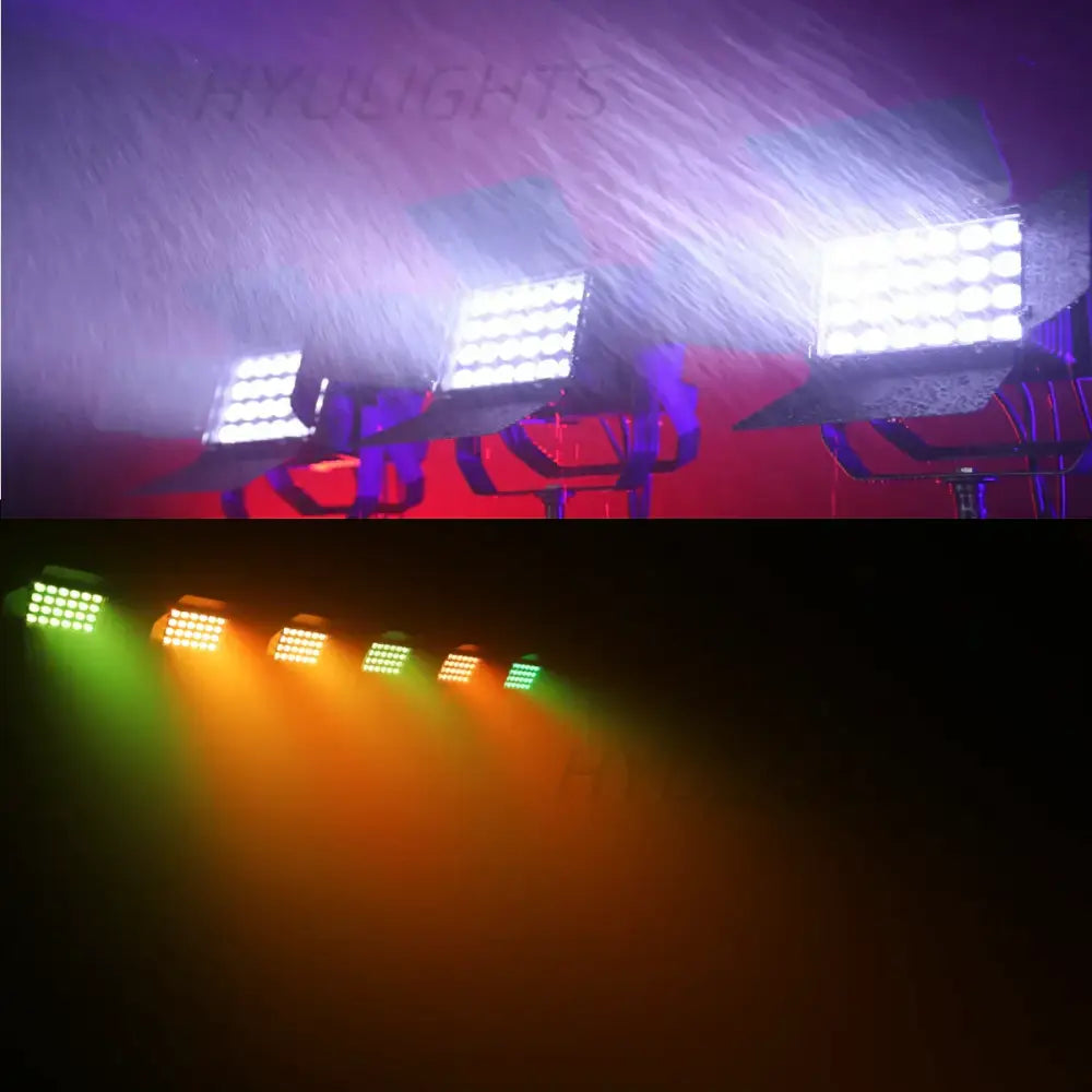 DecorBites™ 24x18W RGBWA UV LED Wall Wash Flood Light with Barn Doors