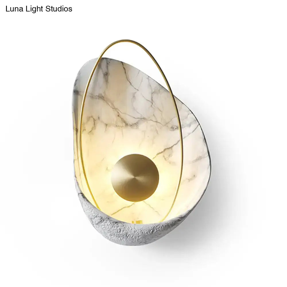 Black and gold marble wall light for living room 40w maximum bulb