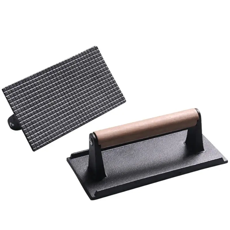 DecorBites™ Cast Iron Burger Press for Grill Hamburger Steak Heavy-Duty Meat Press