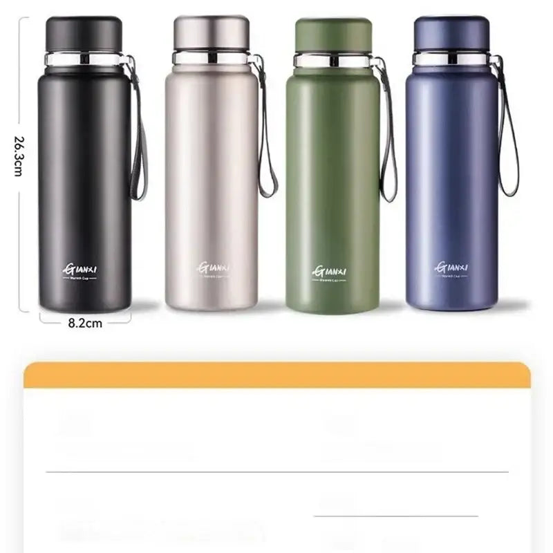 DecorBites™ 24hr Cold Cup Stainless Steel Thermos - Large Capacity Travel Thermos