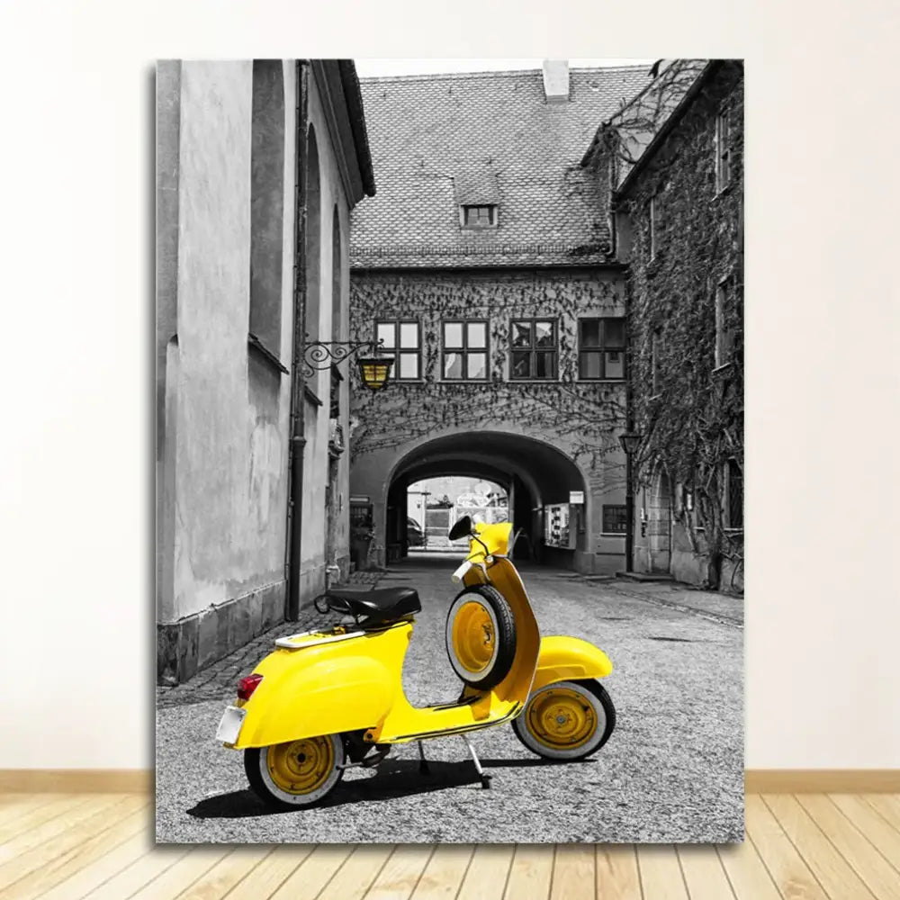 Eiffel tower black & white landscape canvas set living room wall art