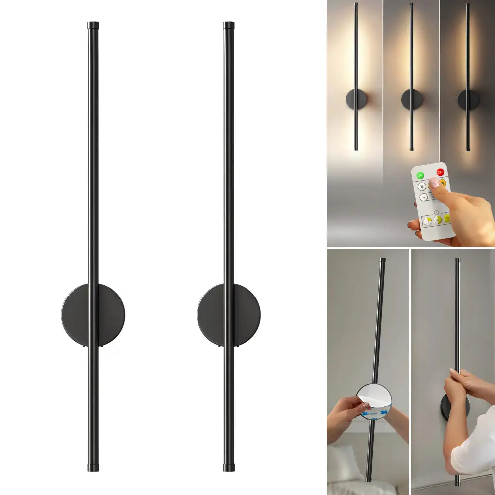 Modern black battery operated wall sconces dining room set