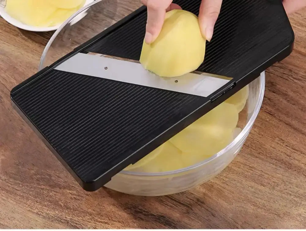Black cabbage grater and shredder kitchen slicer