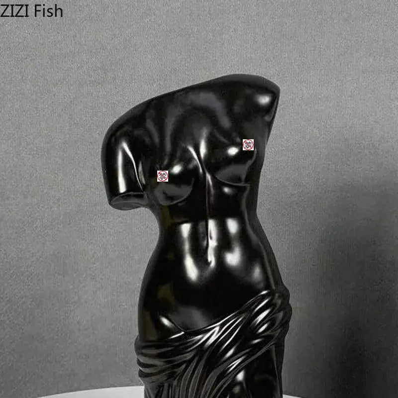 DecorBites™ Human Body Figurine Bust Vase for Home Décor and Art Decoration