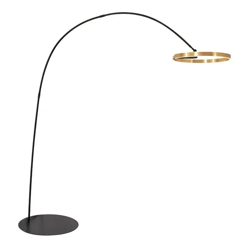 Black & gold arched floor lamp living room decorbites grote dimbare