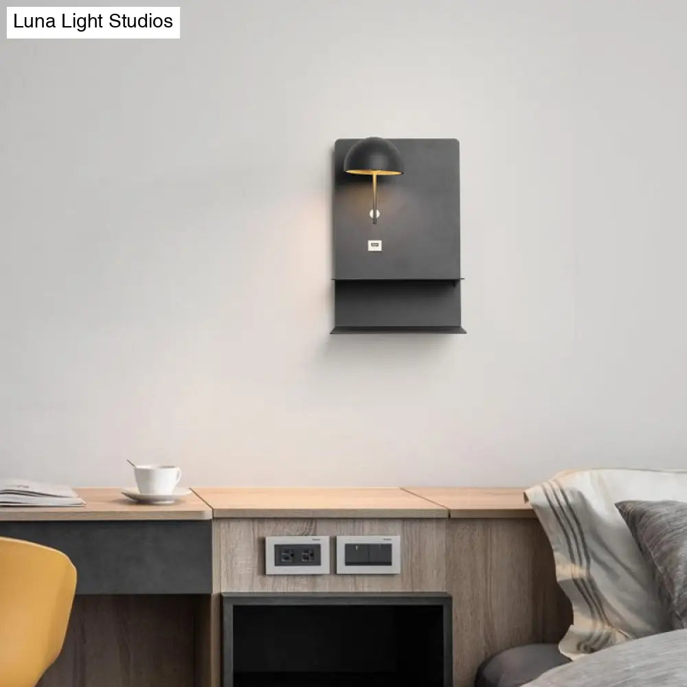 DecorBites™ Black Metal Wall Mounted LED Modernist Light Fixture for Living Room