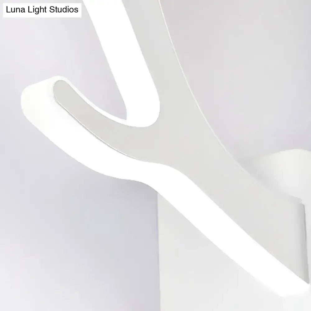 Black metallic antler sconce wall mounted lighting for bedroom