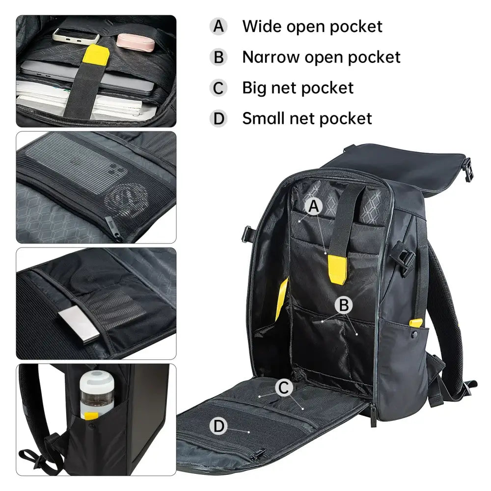 DecorBites™ 15" Waterproof RGB LED Screen School Backpack with Laptop Compartment