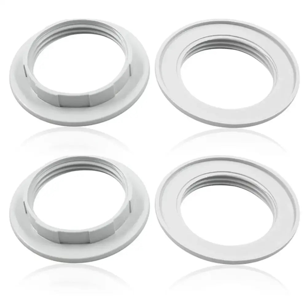 DecorBites™ Black White E27 Light Socket Ring 40mm Collar Rings for Glass Shade